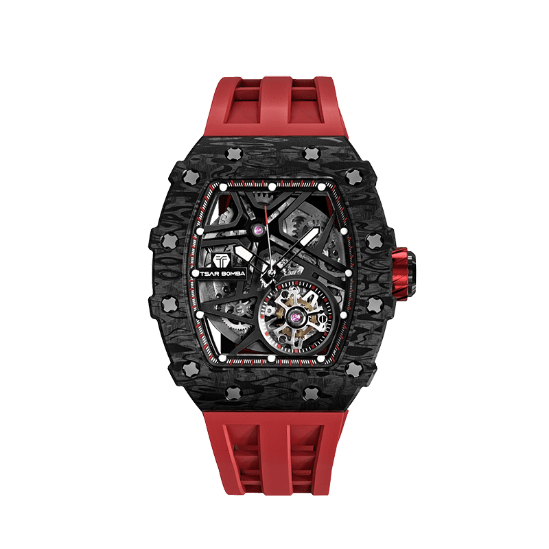 TSAR BOMBA Elemental-Carbon Fiber Automatic Watch TB8209CF