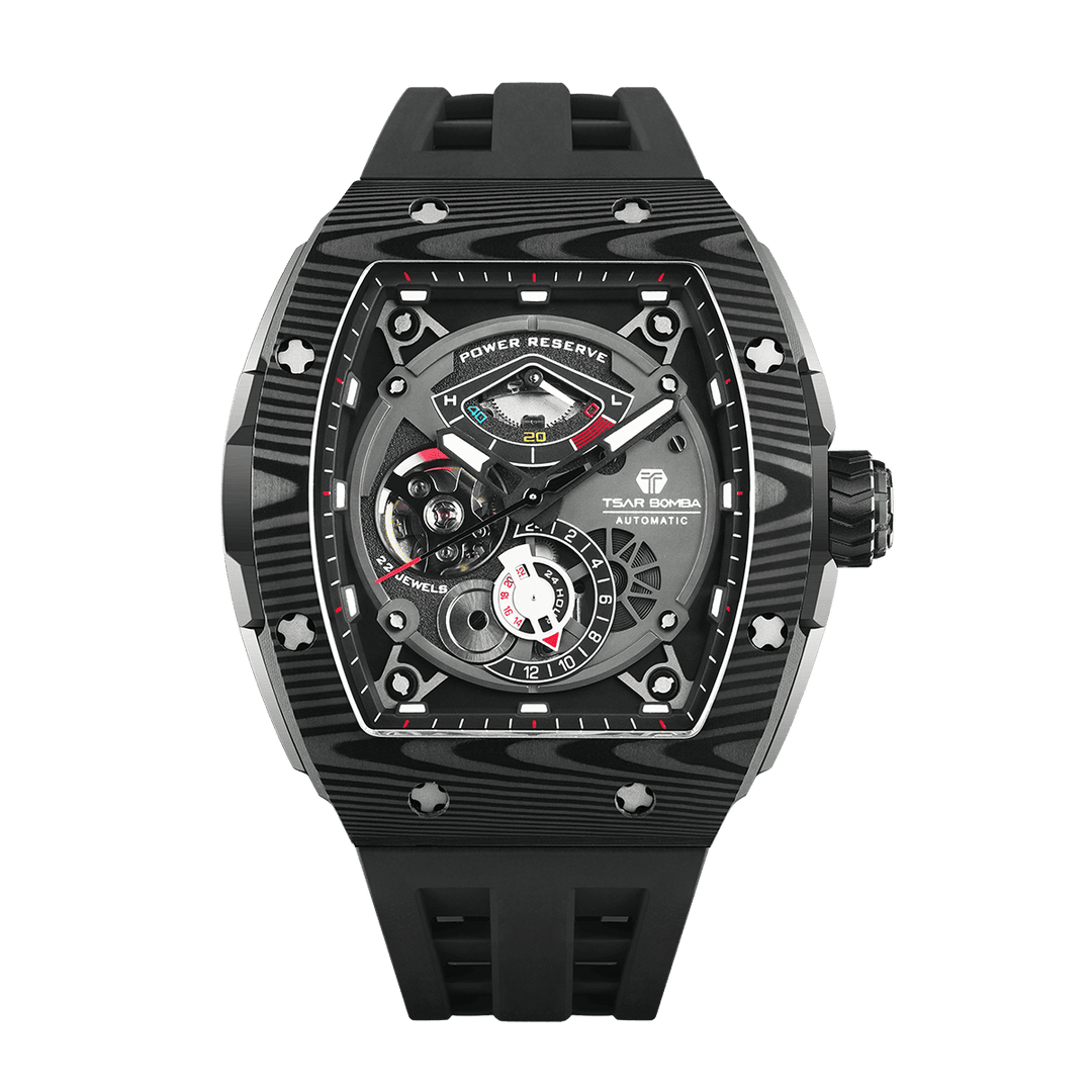 TSAR BOMBA Elemental-Carbon Fiber Automatic Watch TB8210CF