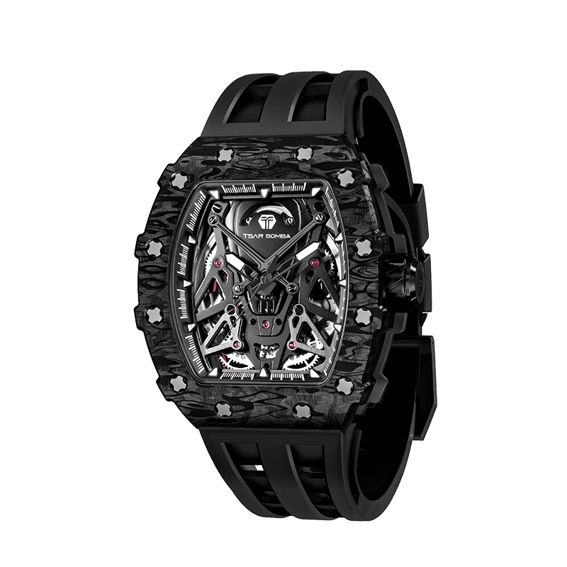 TSAR BOMBA Elemental-Carbon Fiber Automatic Watch Phantom TB8207CF