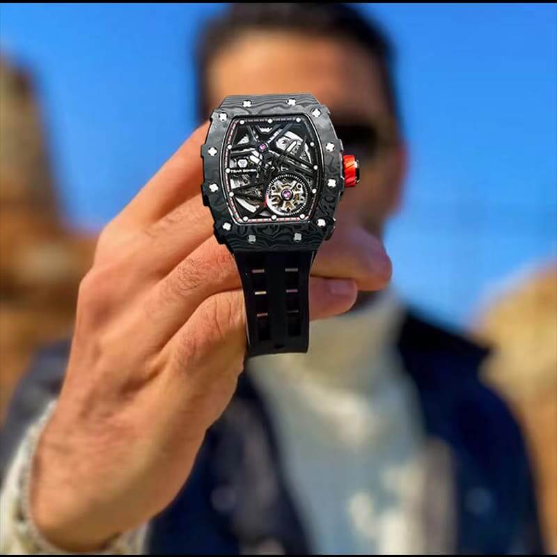 TSAR BOMBA Elemental-Carbon Fiber Automatic Watch TB8209CF