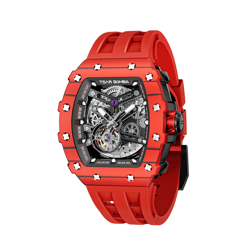 TSAR BOMBA Elemental-Carbon Fiber Automatic Watch TB8208CF