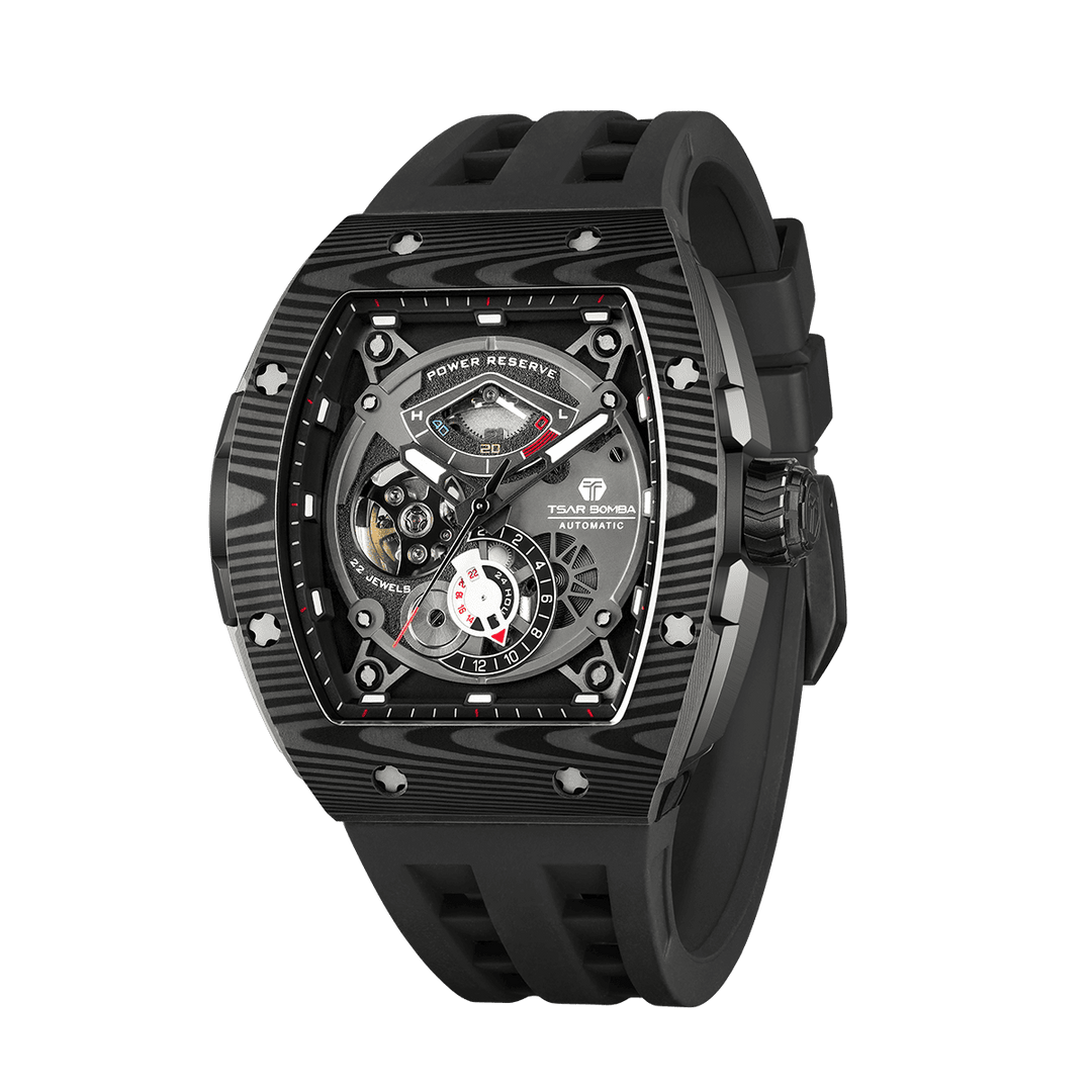 TSAR BOMBA Elemental-Carbon Fiber Automatic Watch TB8210CF
