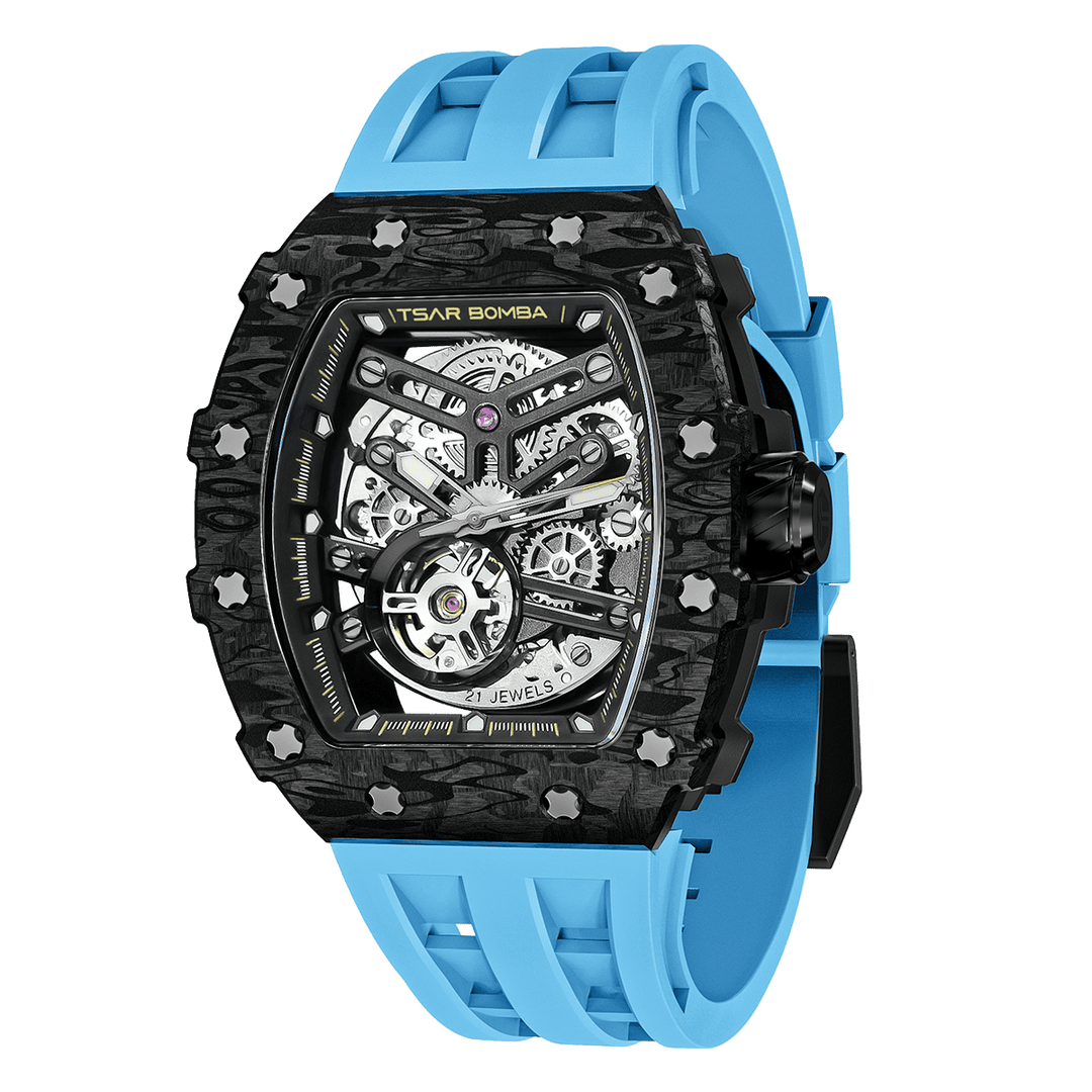 TSAR BOMBA Elemental-Carbon Fiber Automatic Watch TB8208CF