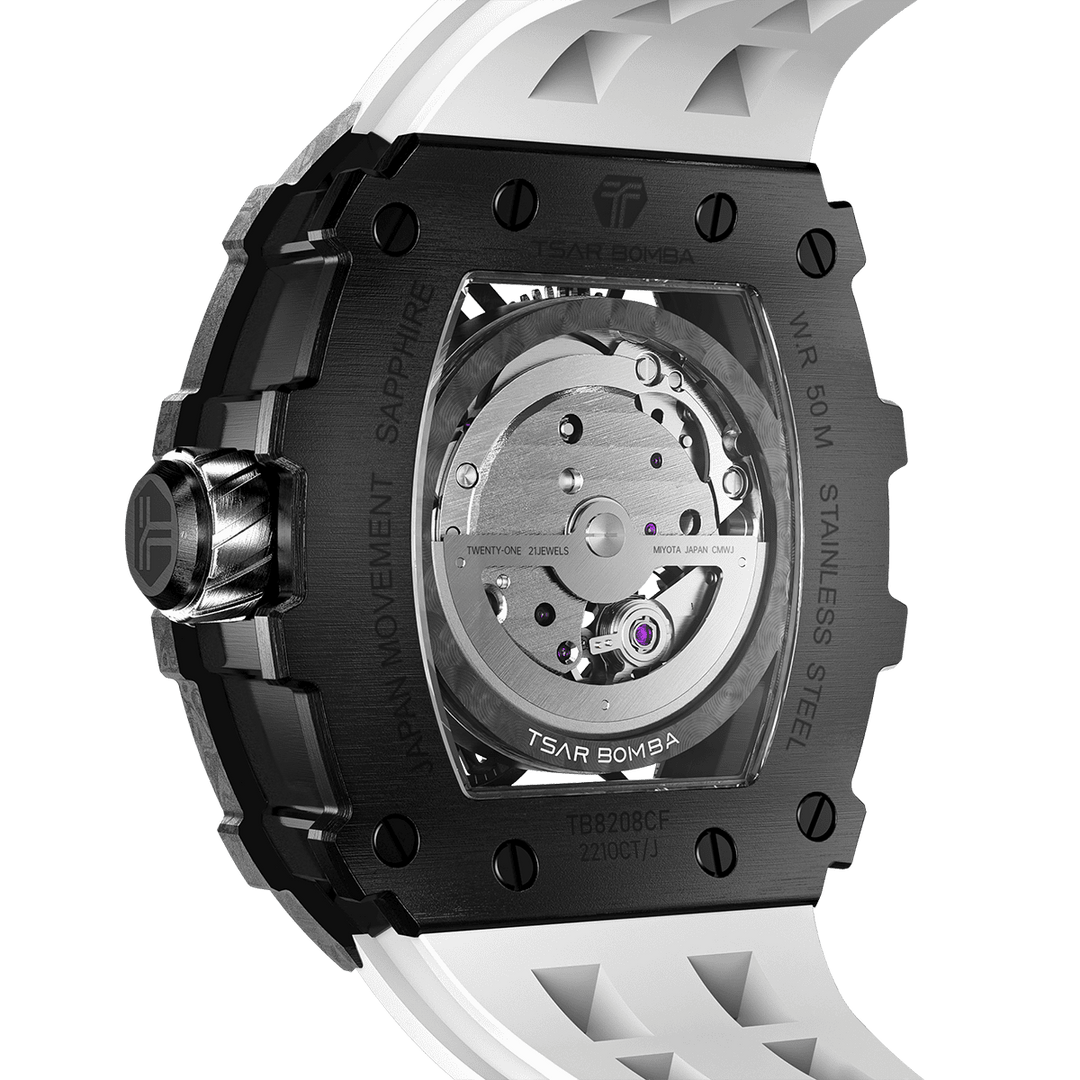 TSAR BOMBA Elemental-Carbon Fiber Automatic Watch TB8208CF
