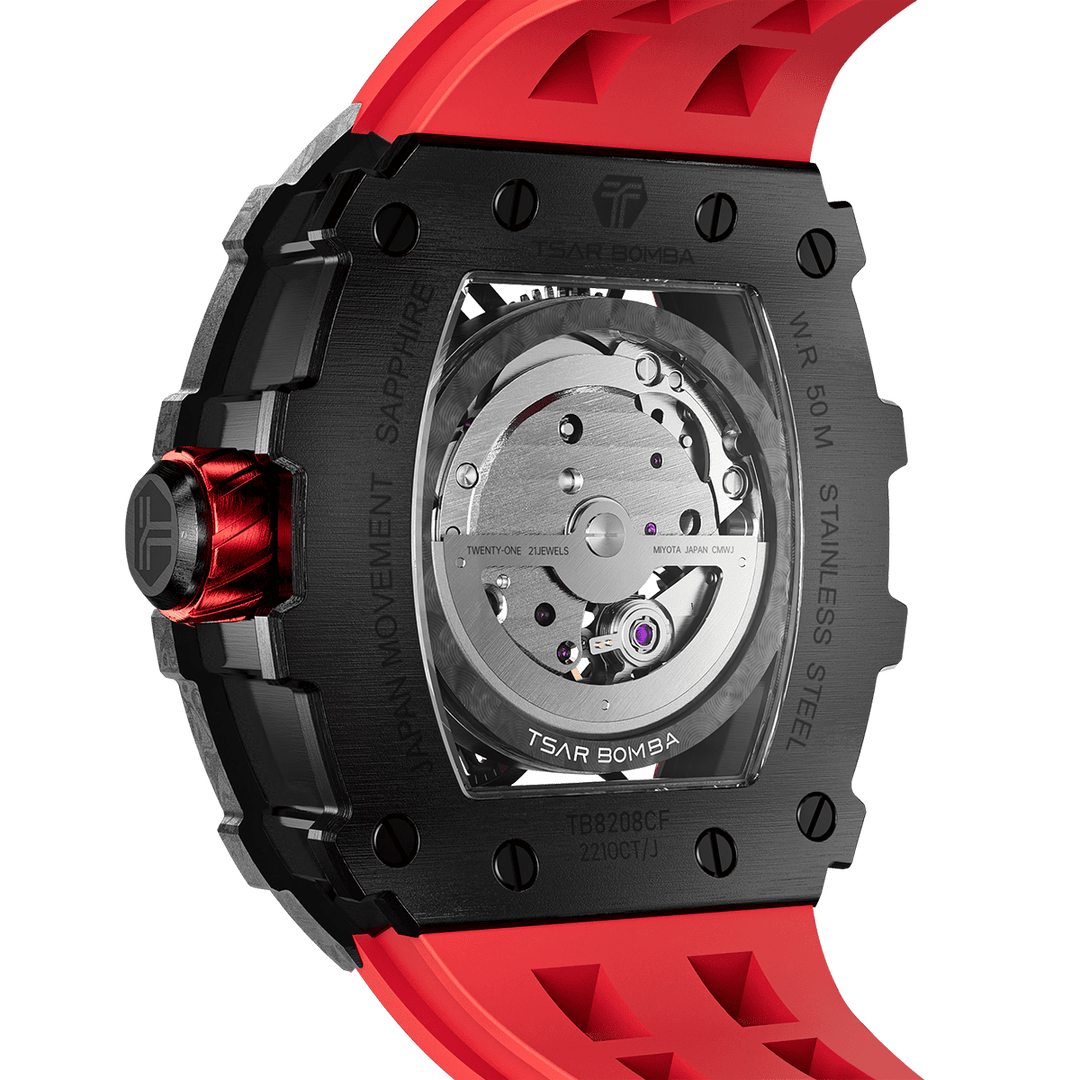 TSAR BOMBA Elemental-Carbon Fiber Automatic Watch TB8208CF