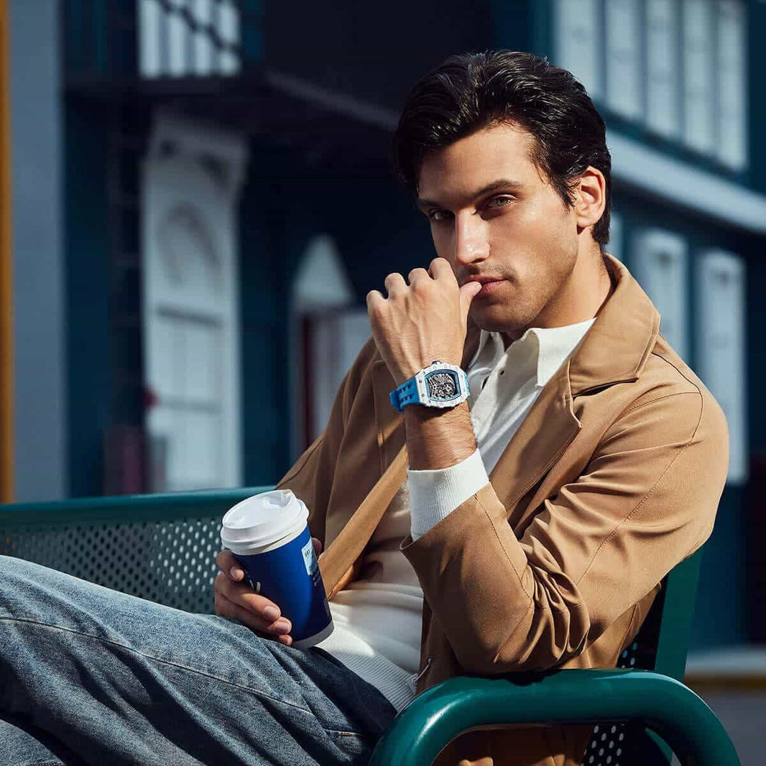 TSAR BOMBA Elemental-Carbon Fiber Automatic Watch TB8208CF