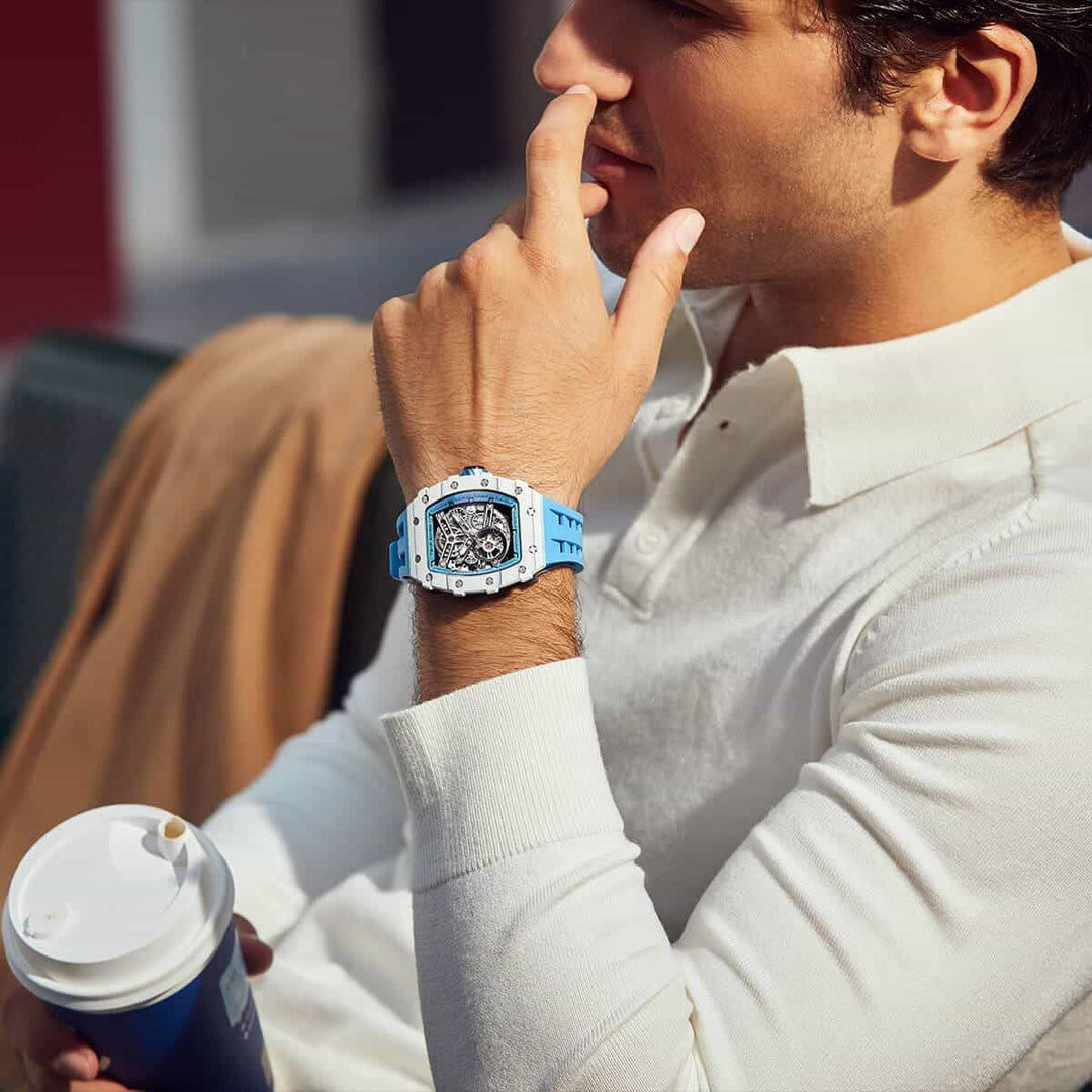 TSAR BOMBA Elemental-Carbon Fiber Automatic Watch TB8208CF