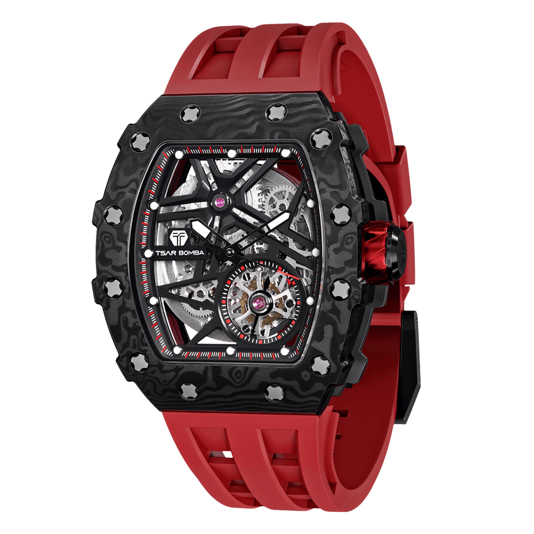 TSAR BOMBA Elemental-Carbon Fiber Automatic Watch TB8209CF