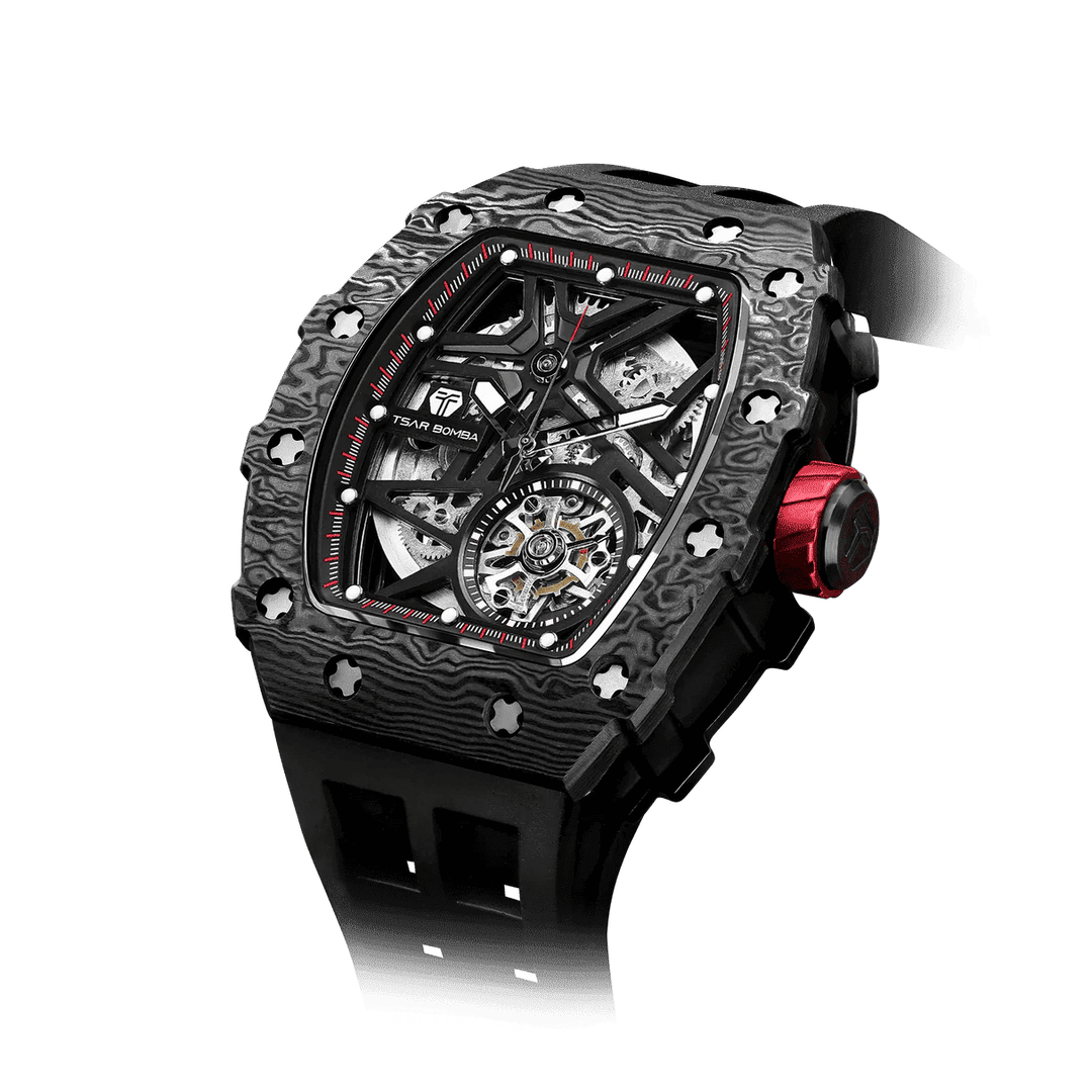 TSAR BOMBA Elemental-Carbon Fiber Automatic Watch TB8209CF
