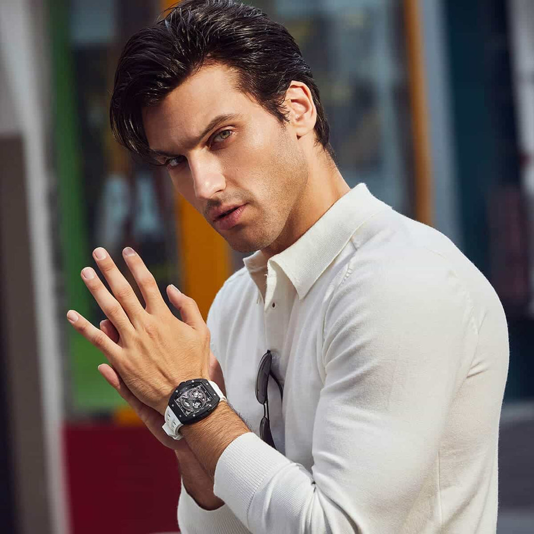 TSAR BOMBA Elemental-Carbon Fiber Automatic Watch TB8210CF