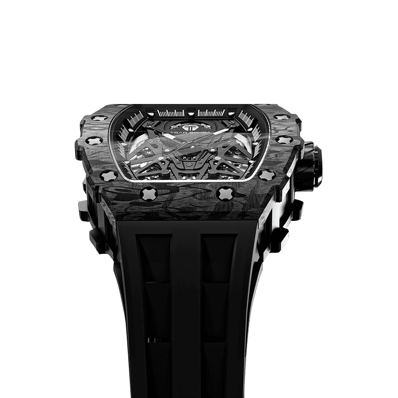 TSAR BOMBA Elemental-Carbon Fiber Automatic Watch Phantom TB8207CF