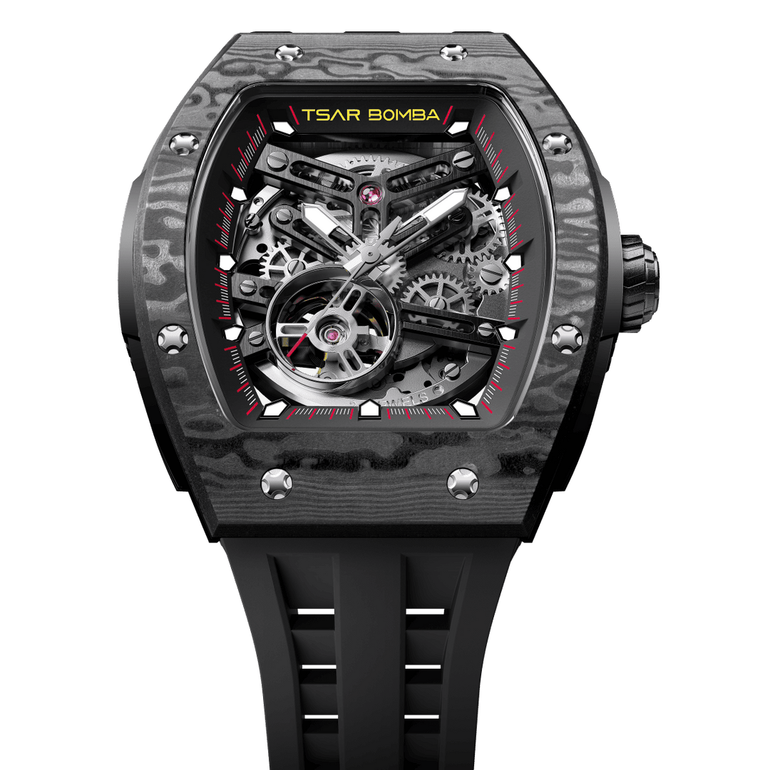TSAR BOMBA Elemental-Carbon Fiber Automatic Watch TB8228CF