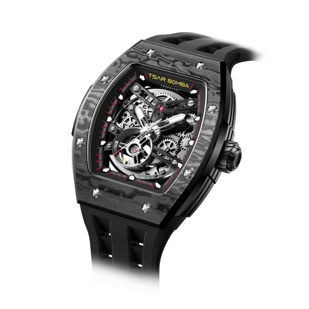 TSAR BOMBA Elemental-Carbon Fiber Automatic Watch TB8228CF