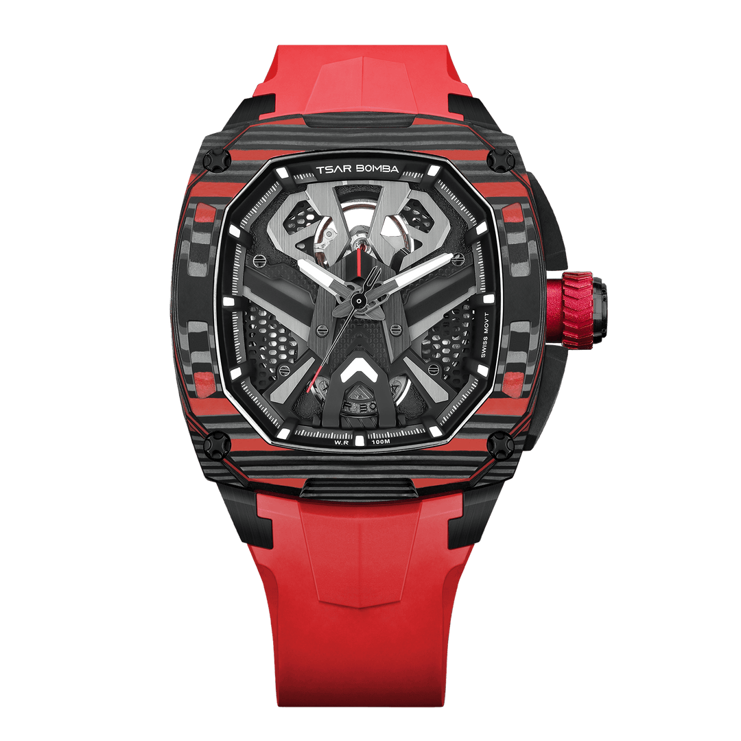 TSAR BOMBA Dark Matter 3 Carbon Fiber -Interchangeable Automatic Watch
