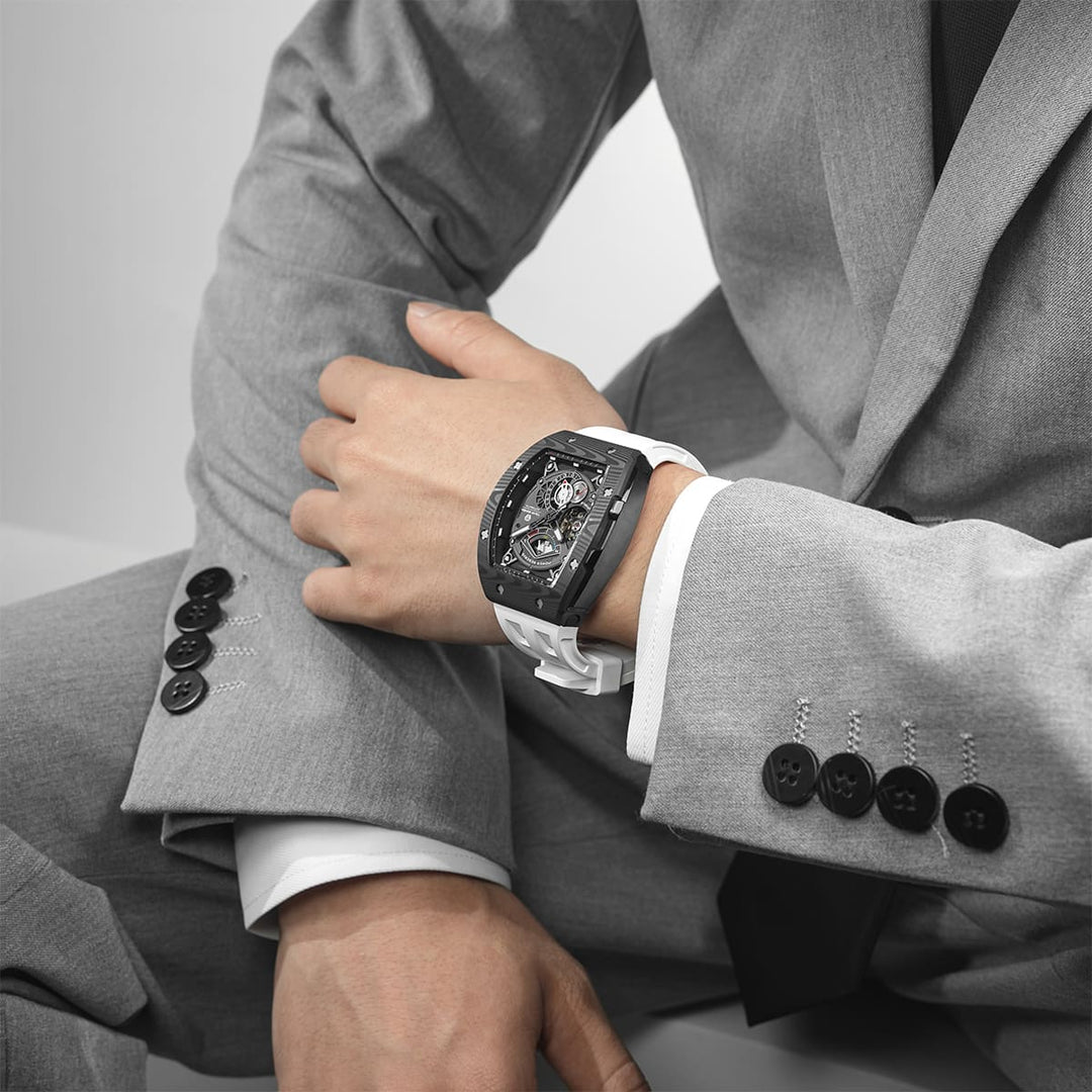 TSAR BOMBA Elemental-Carbon Fiber Automatic Watch TB8210CF