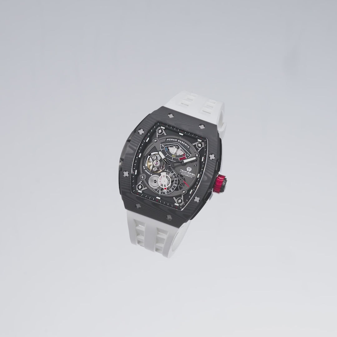 TSAR BOMBA Elemental-Carbon Fiber Automatic Watch TB8210CF